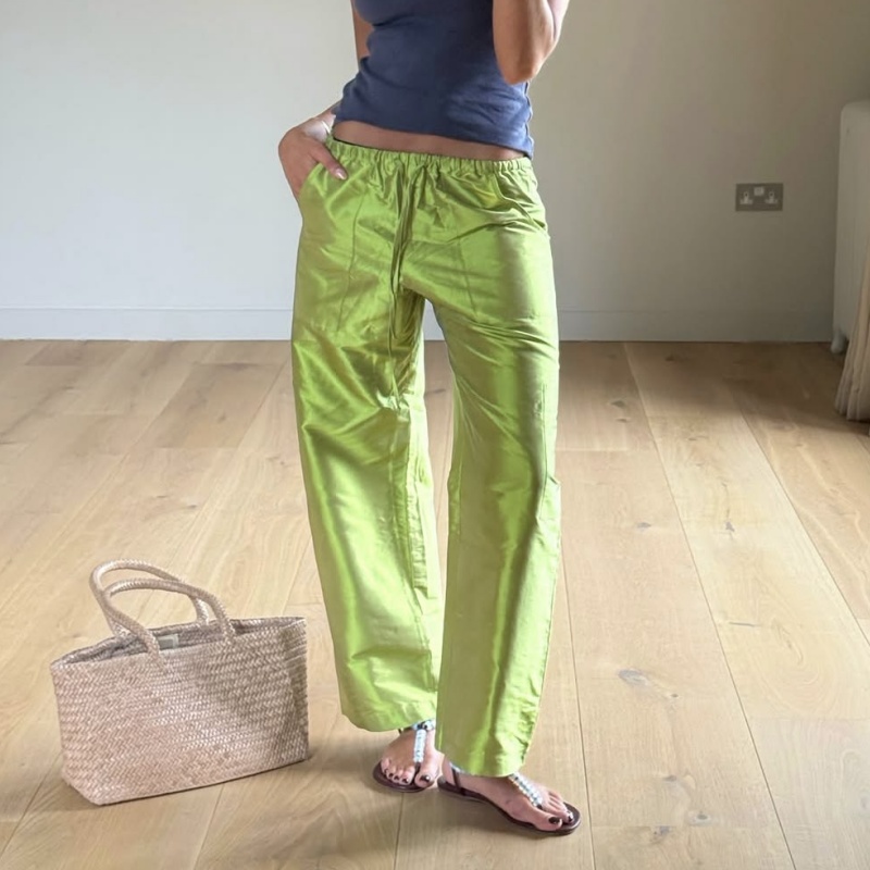 Women'S Fashion Utility Pants - 女性用Y2Kメタリックシャイニーカーゴパンツ、伸縮性のあるドローストリングウエスト、ワイドレッグパンツ、ユーティリティマルチポケットパラシュートトラウザーズ