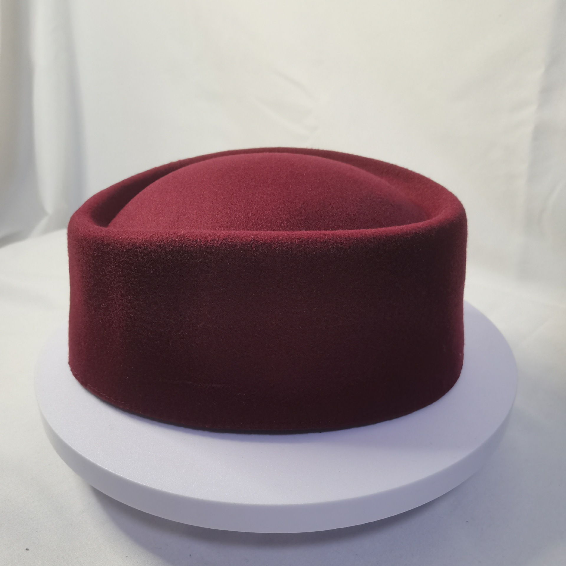 Women Fashion Hats - ファッションスチュワーデスハット レディース レトロ フレンチ ウール クロッシェハット