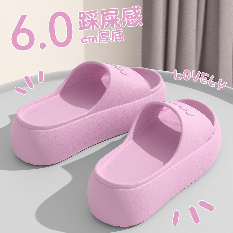 Women Fashion Nova - 2026年新作レディーススリッパサンダルビーチサンダル無地滑り止め厚底シャワーサンダル夏用ホーム/アウトドア用