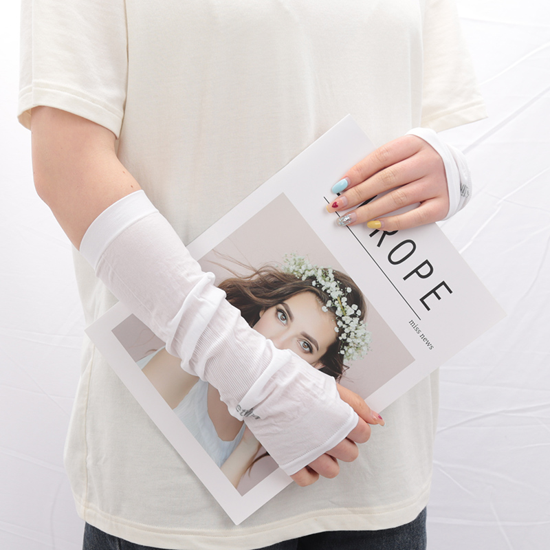 新しいアイスシルクスリーブ日焼け止めカフアームスリーブ Uv - Women'S Fashion Gloves のレビューと価格