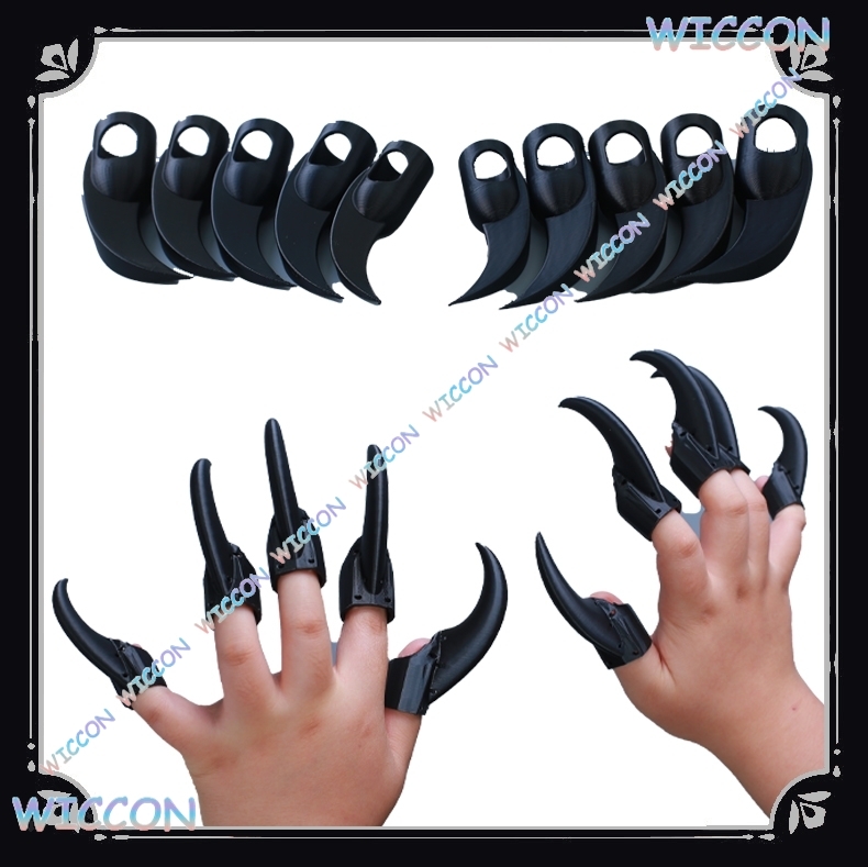 動物コスチューム爪黒獣爪手袋毛皮の足コスプレアクセサリーハロ - Women'S Fashion Gloves のレビューと価格