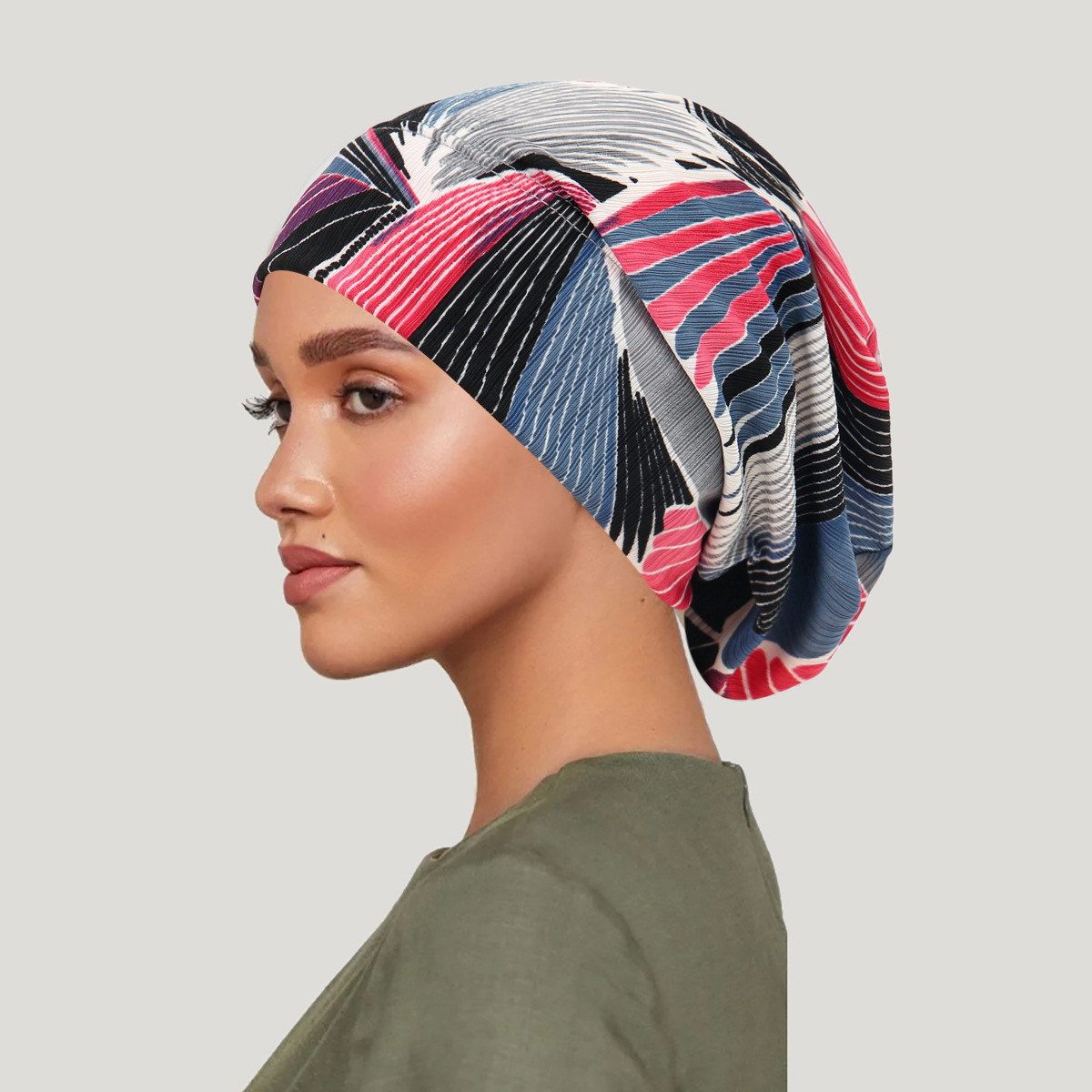 2026年新作 タイダイ染め ヘアカバー キャップ 高級レー - Women Fashion Hats のレビューと価格