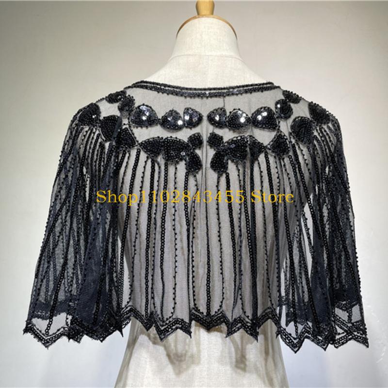 49MC スパンコール フラッパー ショール ギャツビー コ - Women'S Fashion Roaring 20S のレビューと価格