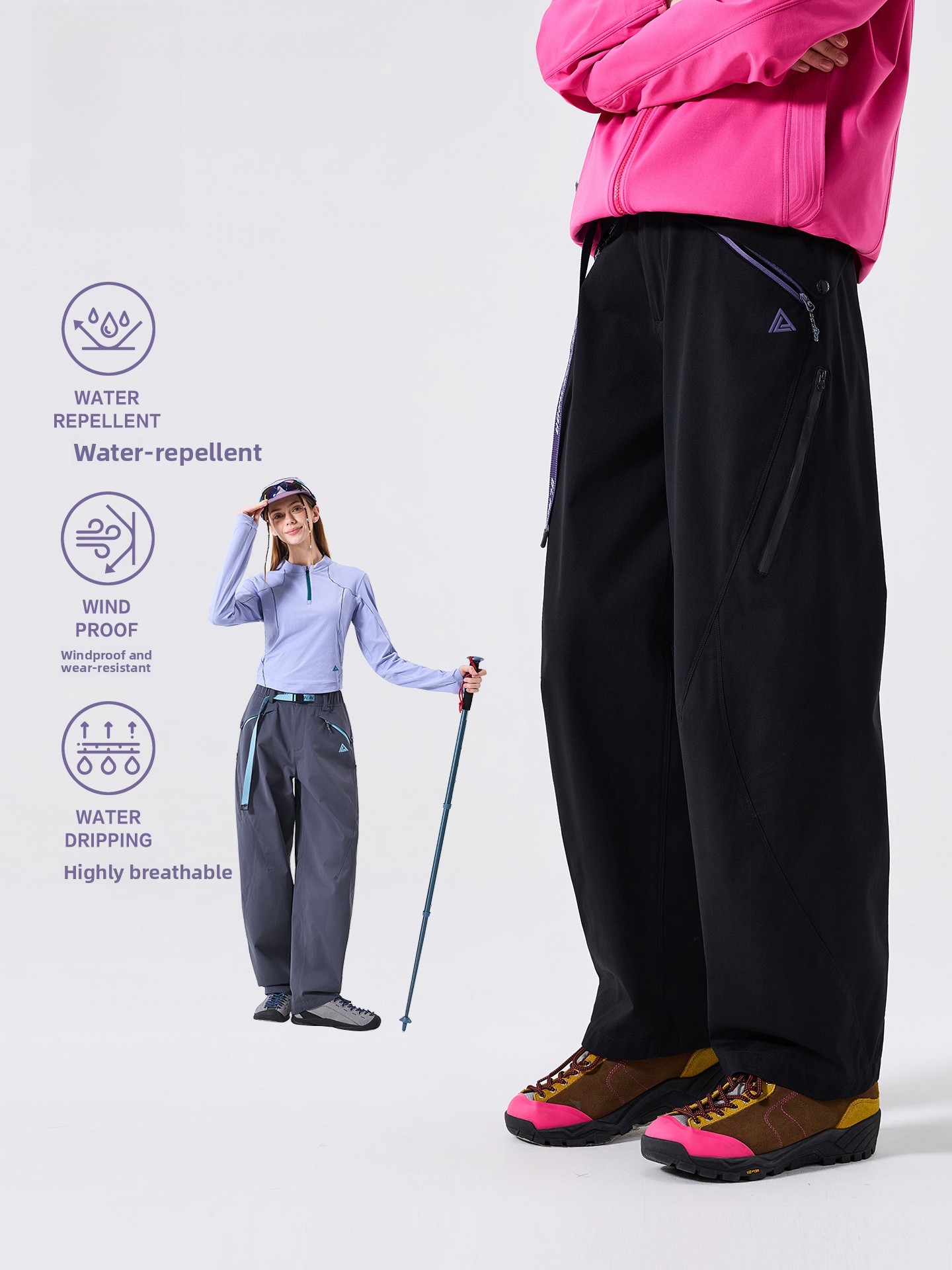 レイジーデイ 軽量防水アウトドアハイキングパンツ ストレート - Women'S Fashion Utility Pants のレビューと価格