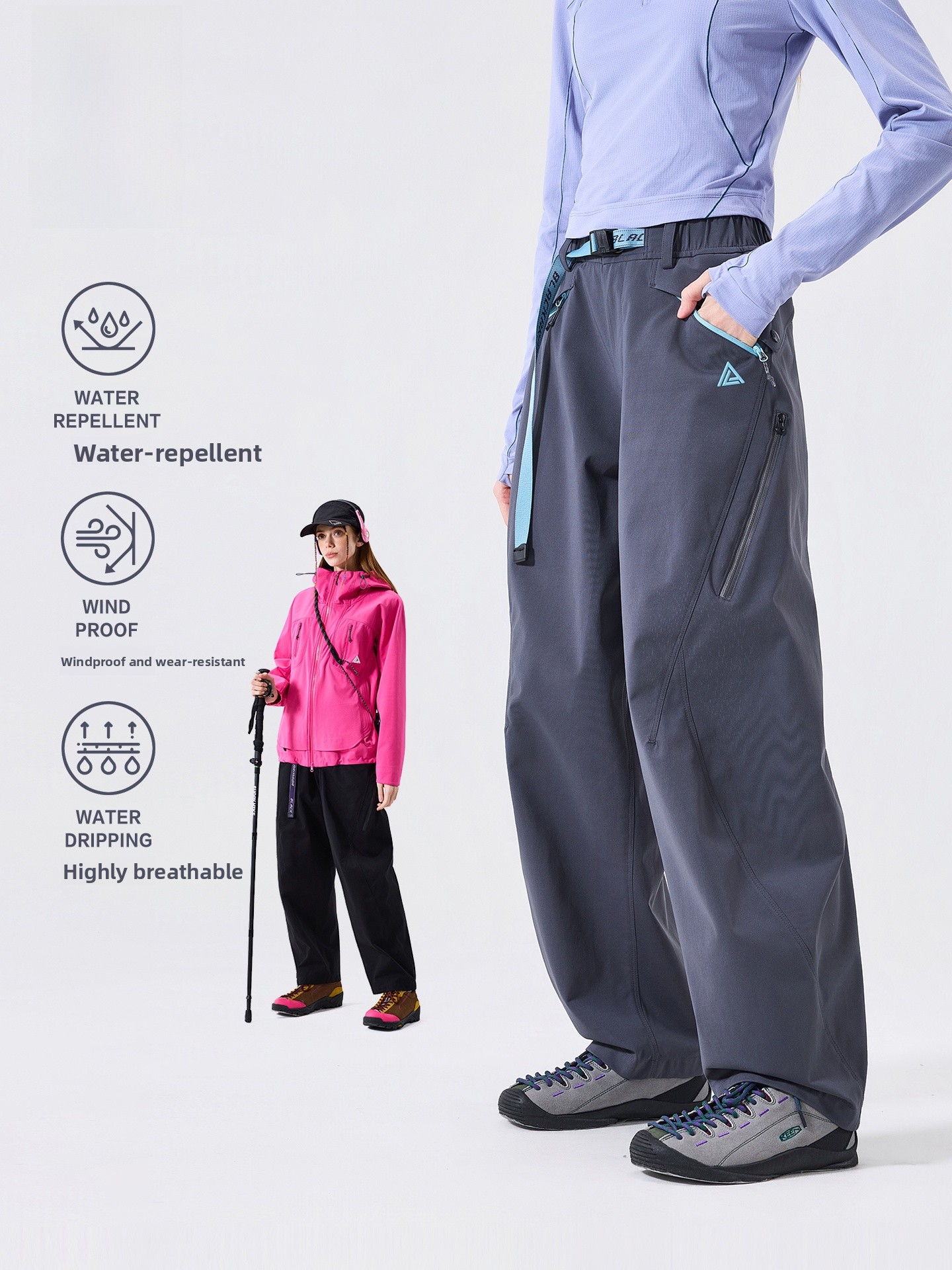 レイジーデイ 軽量防水アウトドアハイキングパンツ ストレート - Women'S Fashion Utility Pants のレビューと価格