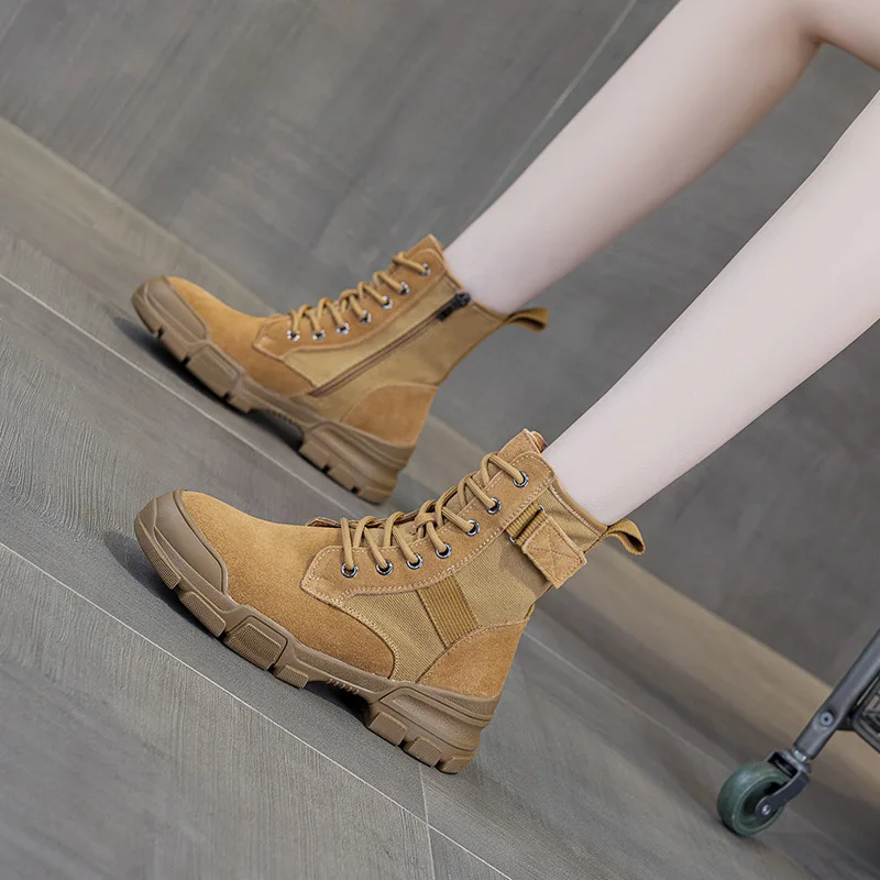 レザーファッションレディースブーツ、冬用レディーススポーツシ - Women'S Fashion Hiking Boots のレビューと価格