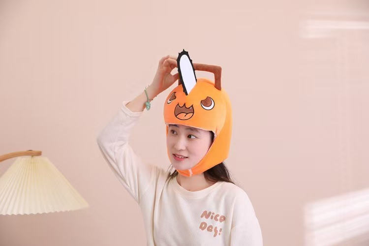 アニメチェーンソーマンポチタコスプレぬいぐるみヘッドギアキャ - Women Fashion Hats のレビューと価格