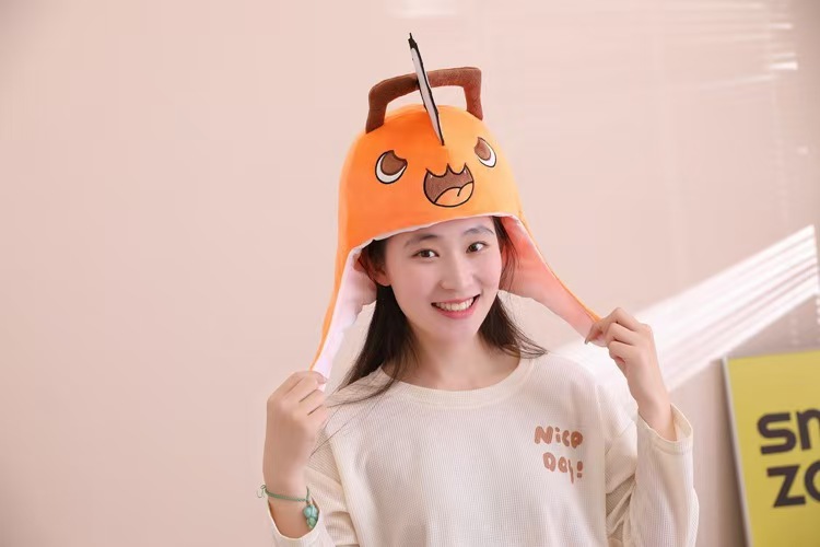 アニメチェーンソーマンポチタコスプレぬいぐるみヘッドギアキャ - Women Fashion Hats のレビューと価格