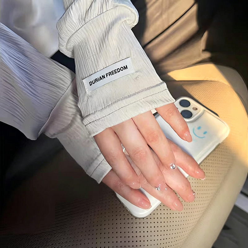 夏用ルーズアイスシルクUVカットスリーブ、フィンガーレスグロ - Women'S Fashion Gloves のレビューと価格